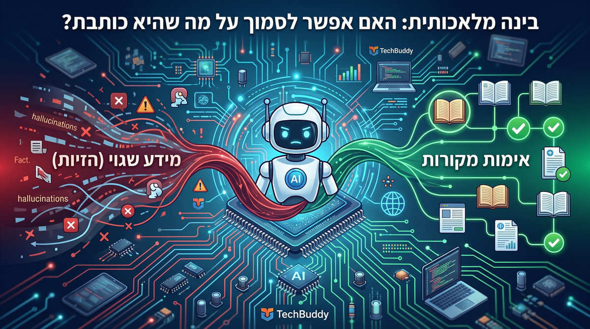 ה-AI ענה בביטחון. אבל האם הוא צודק? כך בודקים מידע מ-AI